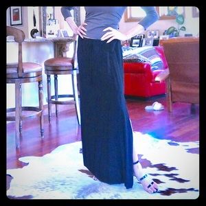 Classic black maxi skirt
